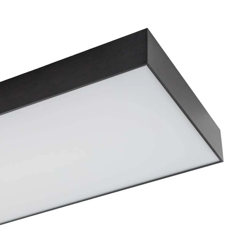 B-Ware Lucande Deckenlampe Leicy LED Lampe dimmbar schwarz RGBIC CCT 100x25cm 1150lm