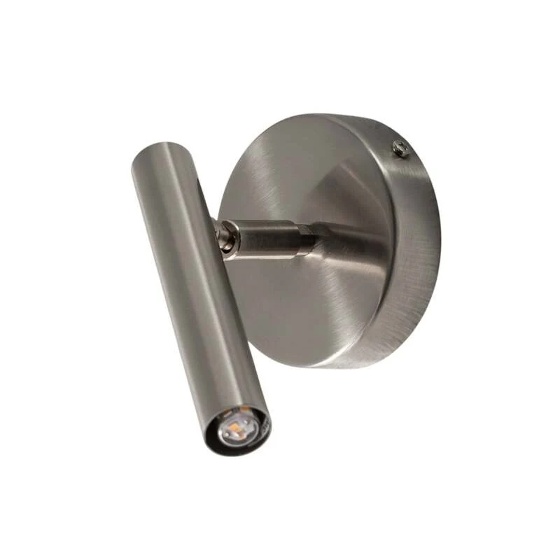 B-Ware Sigma Wandleuchte Sopel LED Wandlampe dimmbar silber Stahl 1-flammig Höhe 15cm