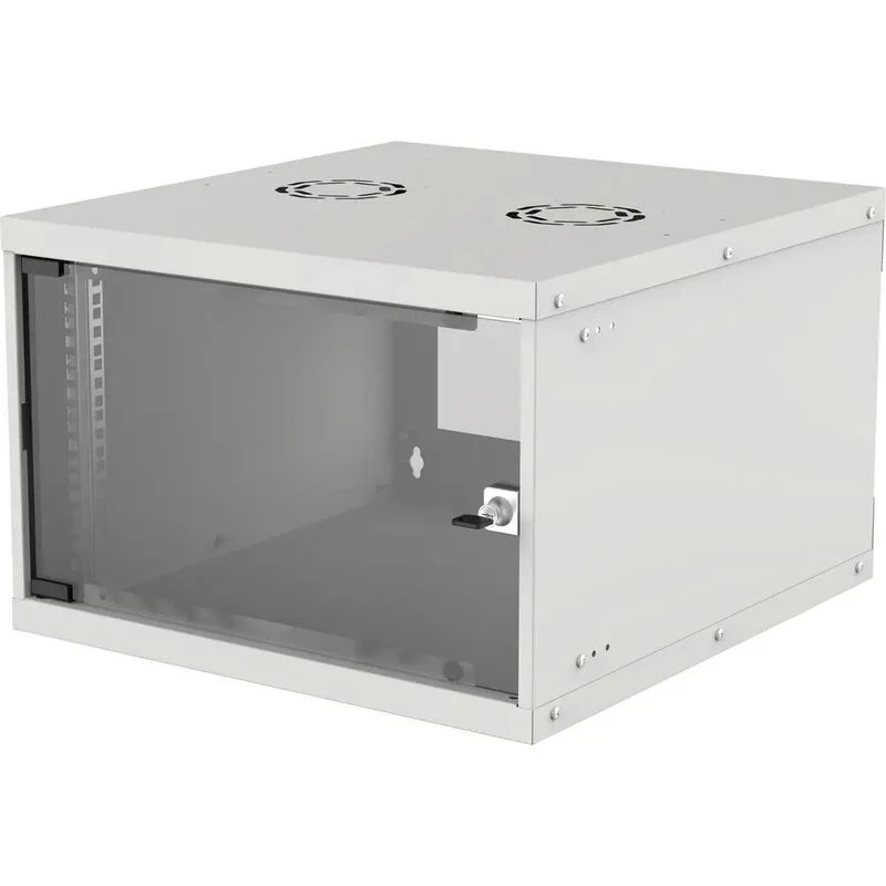 B-Ware Intellinet 19 Zoll Wandgehäuse Rack Lichtgrau 6HE 540x353x560mm stabil