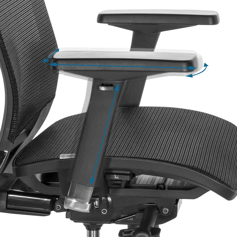 B-Ware hjh OFFICE Arbeitsstuhl Counterstuhl TOP WORK 78 Netzstoff höhenverstellbar