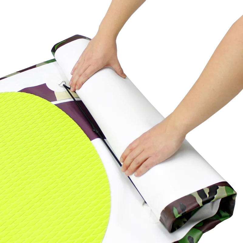 Stand Up Paddle aufblasbares SUP Board Classic 308x76x10 cm in Grün aus PVC inkl. Pumpe und Tragetasche