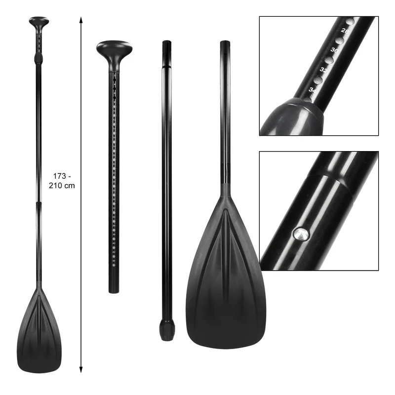 Stand Up Paddle aufblasbares SUP Board Classic 308x76x10 cm in Grün aus PVC inkl. Pumpe und Tragetasche