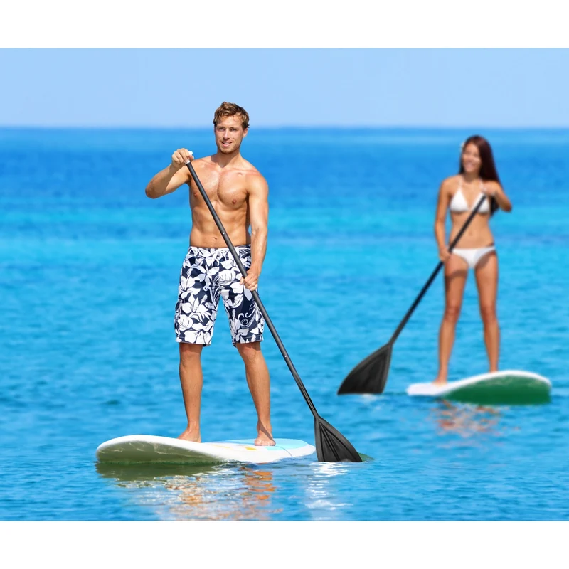 Stand Up Paddle aufblasbares SUP Board Classic 308x76x10 cm in Grün aus PVC inkl. Pumpe und Tragetasche