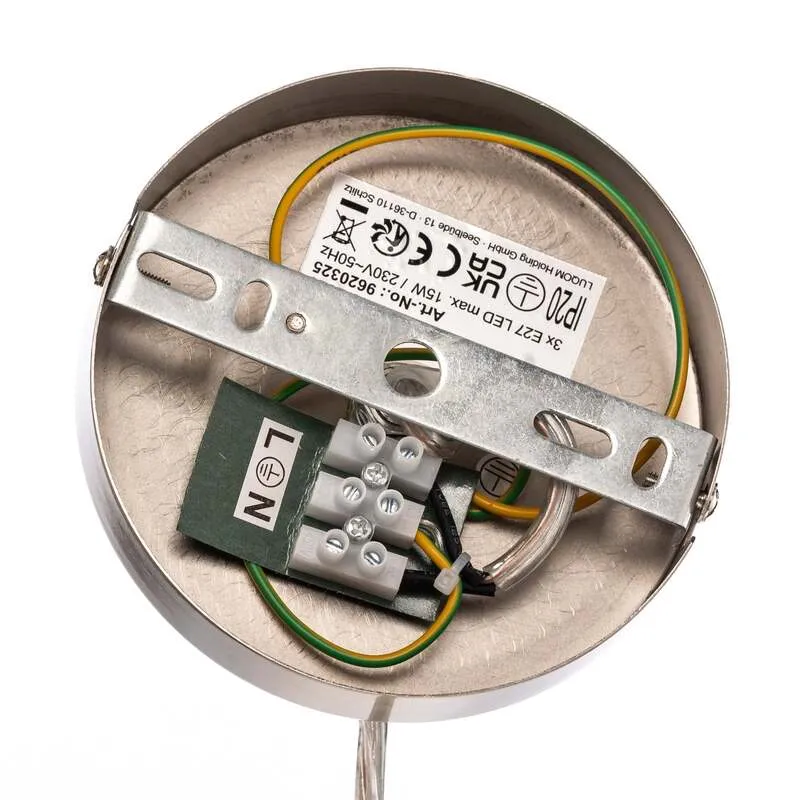B-Ware Lindby Hängeleuchte Pendelleuchte Sebatin LED Lampe dimmbar weiß Ø50cm 3-flg