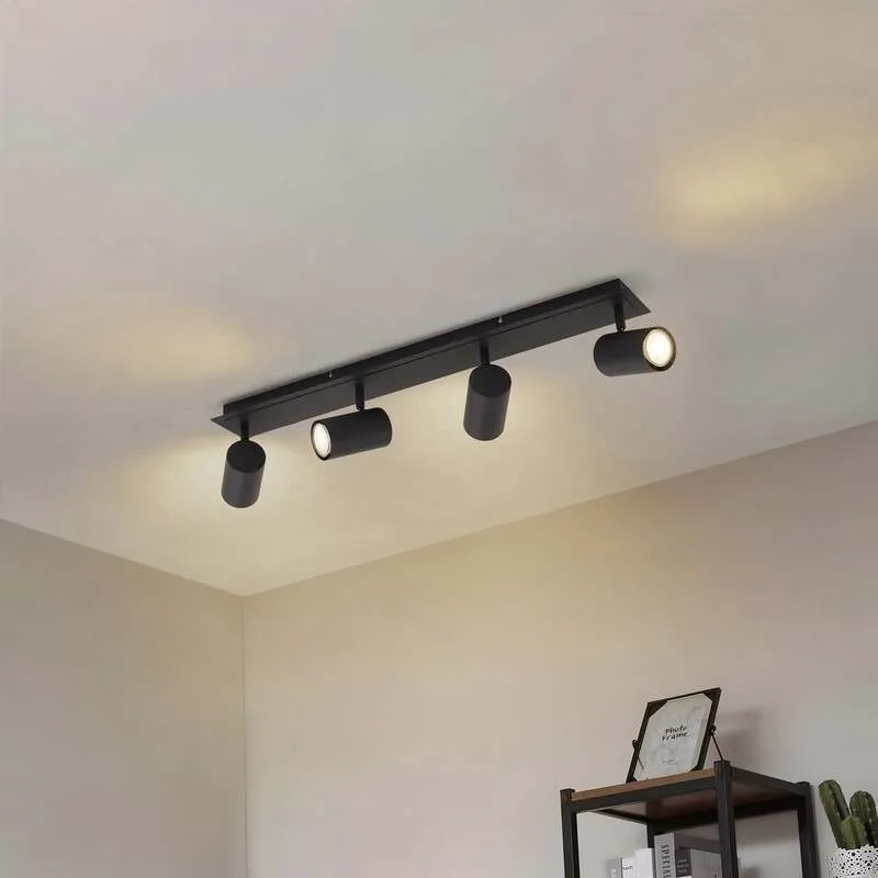B-Ware Lindby Deckenstrahler Joffrey LED Lampe dimmbar 4-flg schwarz 70cm GU10 IP20