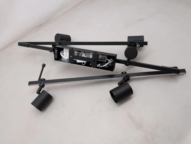 B-Ware Paul Neuhaus Deckenstrahler Barik LED Strahler 6-flammig schwarz 188cm dimmbar