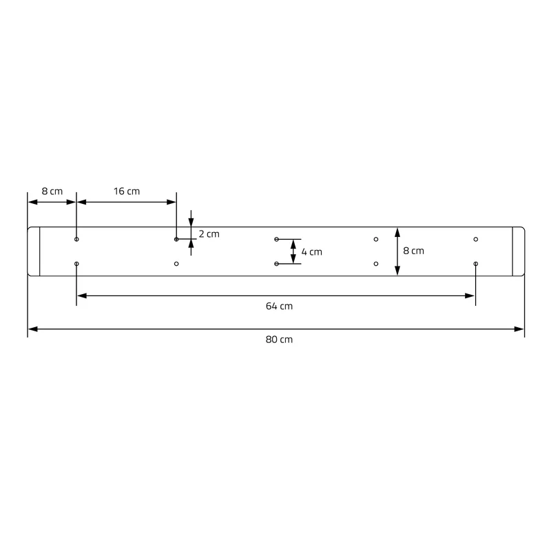 B-Ware 2 Stück Tischbeine B80xH72 cm Tischkufen O-Form aus Stahl pulverbeschichtet Schwarz ML-Design