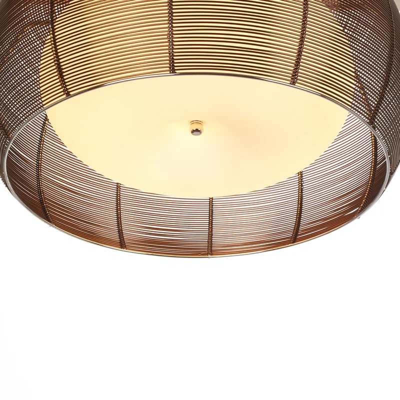 B-Ware Brilliant Deckenleuchte Relax LED Lampe dimmbar bronze transparent satiniert