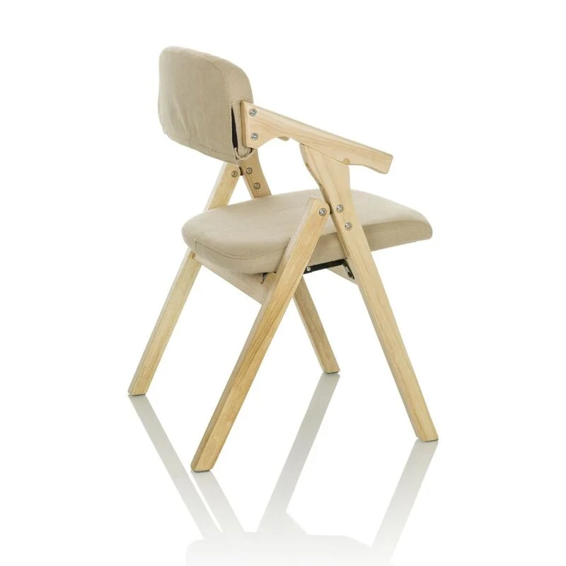 B-Ware hjh OFFICE Besucherstuhl Klappstuhl SCANDIO Holzrahmen Beige Stoff