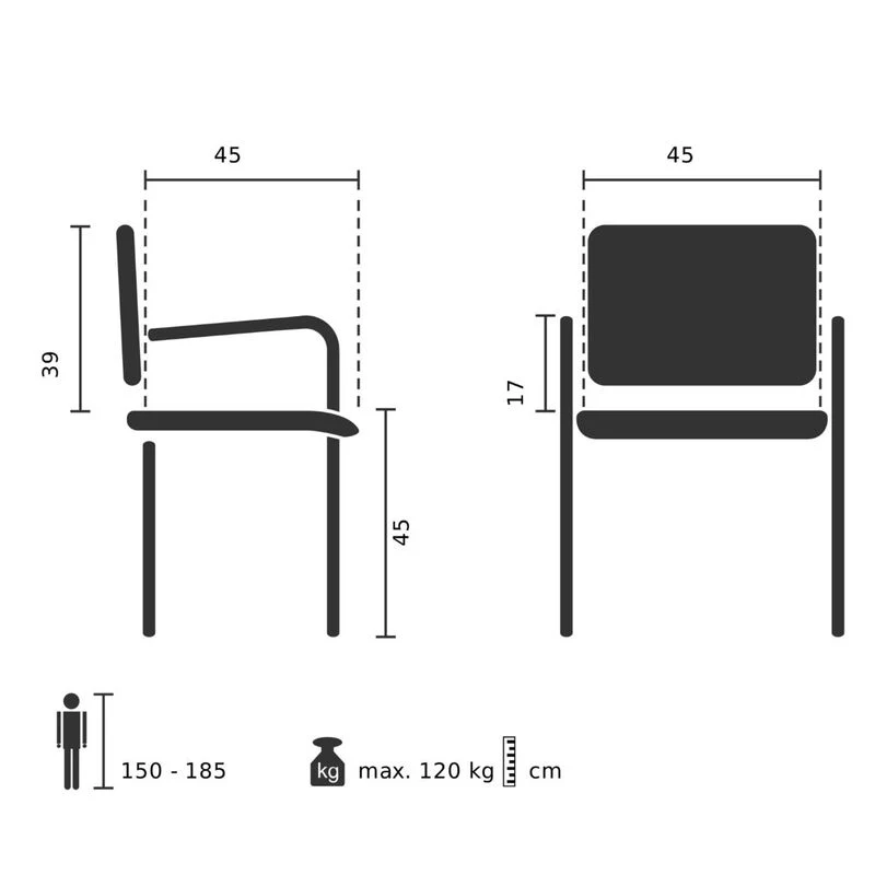B-Ware hjh OFFICE Besucherstuhl Klappstuhl SCANDIO Holzrahmen Beige Stoff