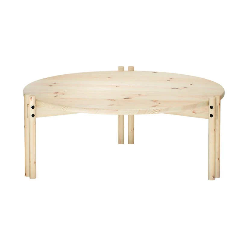 B-Ware Karup Design Couchtisch Tisch Wohnzimmer Tisch Kiefer natur Ø 60 cm