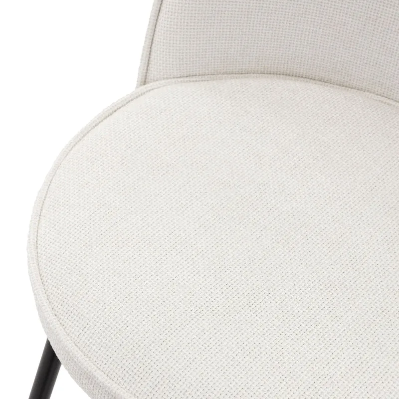 Barhocker 2er Set Beige 52x102x50 cm mit Rückenlehne und Fußstütze bis 120 kg ML-Design
