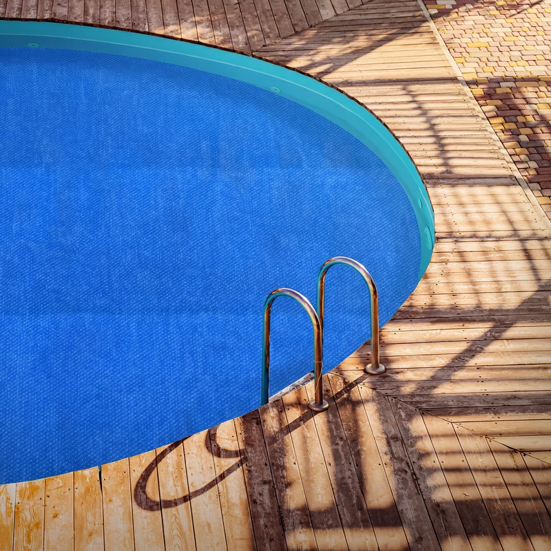 Pool Solarfolie rund Ø 488 cm Blau, Pool Solarabdeckplane 400µm, Solarplane Solarabdeckung zuschneidbar, Poolabdeckung