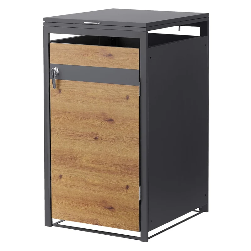Mülltonnenbox Mülltonnenverkleidung für bis zu 4 Tonnen je 240L aus Stahl