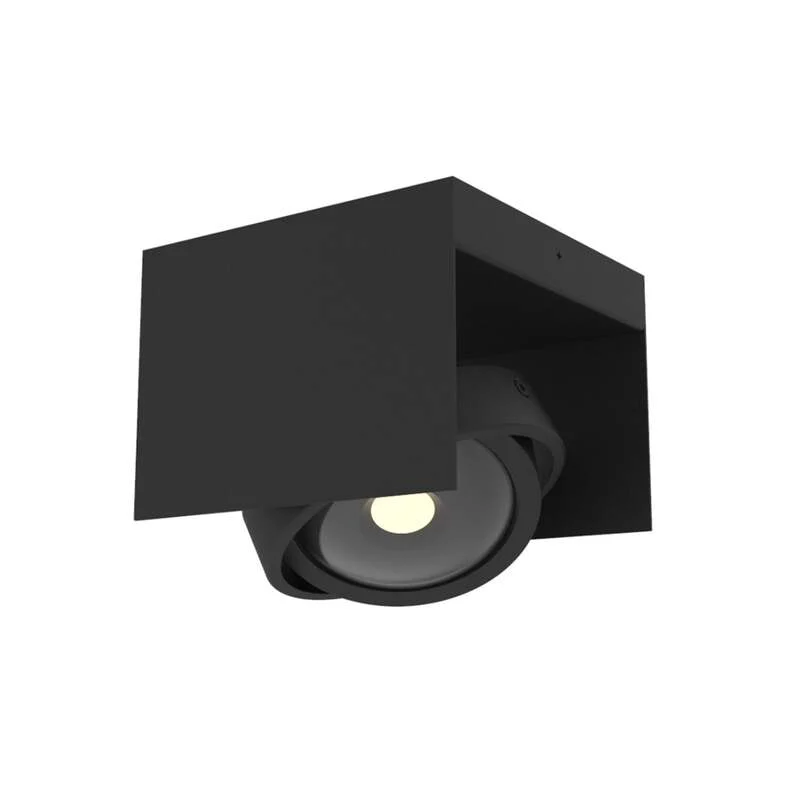 B-Ware Megatron Deckenstrahler Cardano LED dimmbar schwarz 1-flammig Stahl 15x15cm