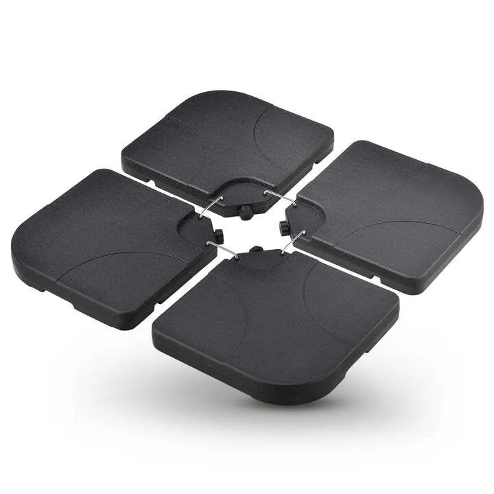 B-Ware Schirmgewicht 4er Set QuadGewicht HDPE befüllbar bis 80kg schwarz stabil