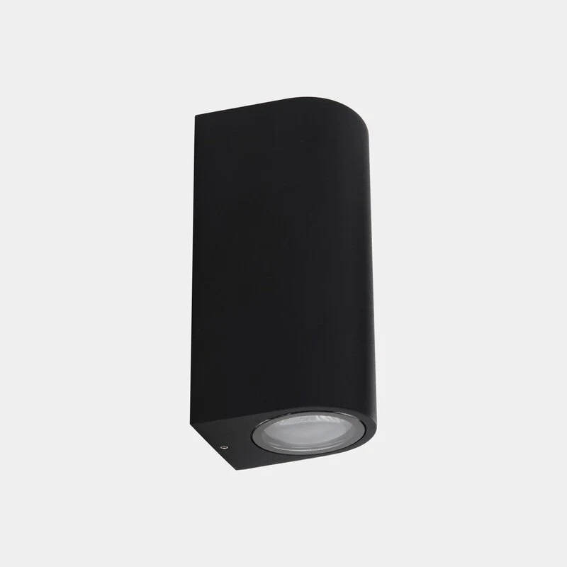 B-Ware LEDS-C4 Außenwandlampe Leuchte Eko Double schwarz Breite 7 cm Alu