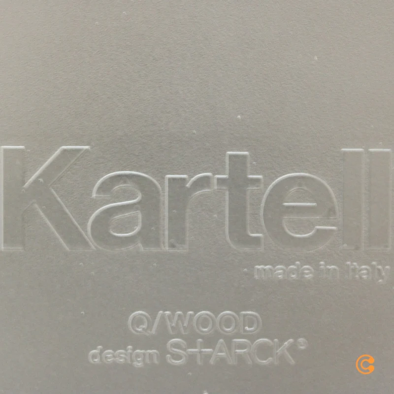 B-Ware Kartell Q/Wood Stuhl mit Rollen Bürostuhl Schreibtischstuhl Drehstuhl Bürosessel