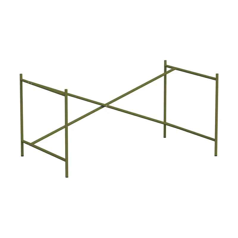 B-Ware Richard Lampert Tischgestell Rahmen Eiermann 2 Seitenrahmen 78 cm olivgrün