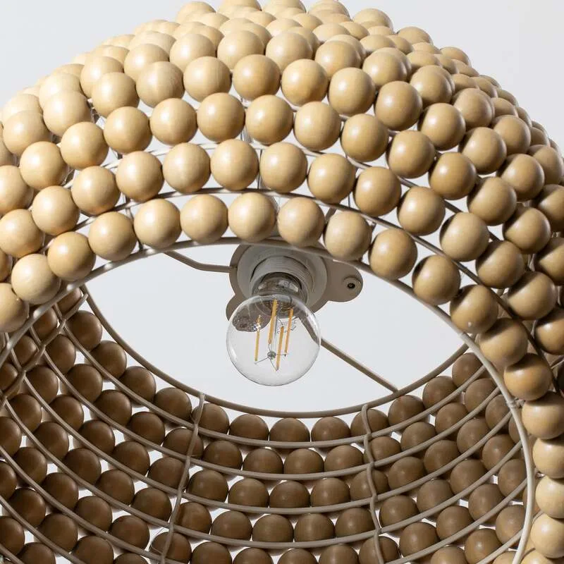 B-Ware Lucande Hängeleuchte Melori LED Pendelleuchte Lampe dimmbar Holz schwarz Ø51cm