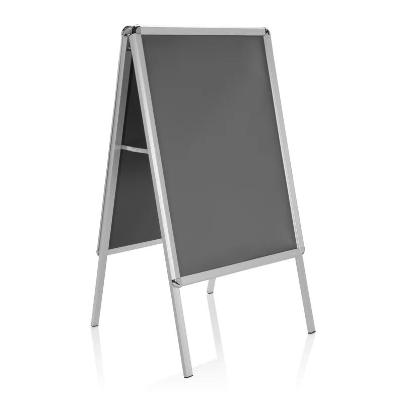 B-Ware hjh OFFICE Kundenstopper Gehwegaufsteller Plakatständer Aluminium AGENDA II