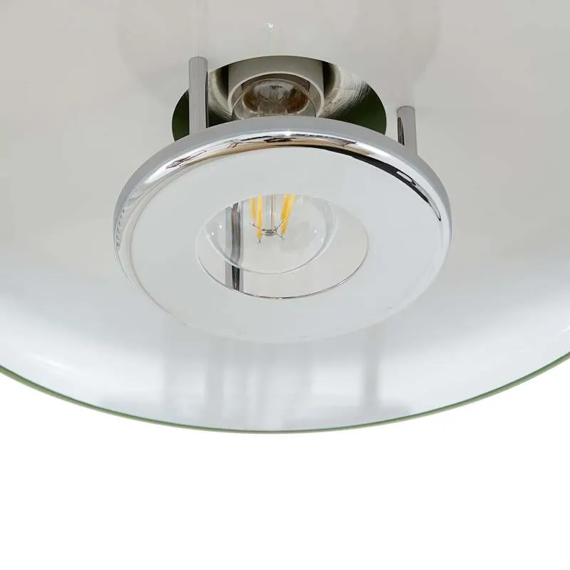 B-Ware Lindby Deckenleuchte Branford LED Lampe Leuchte dimmbar grün Ø35cm 16cm hoch