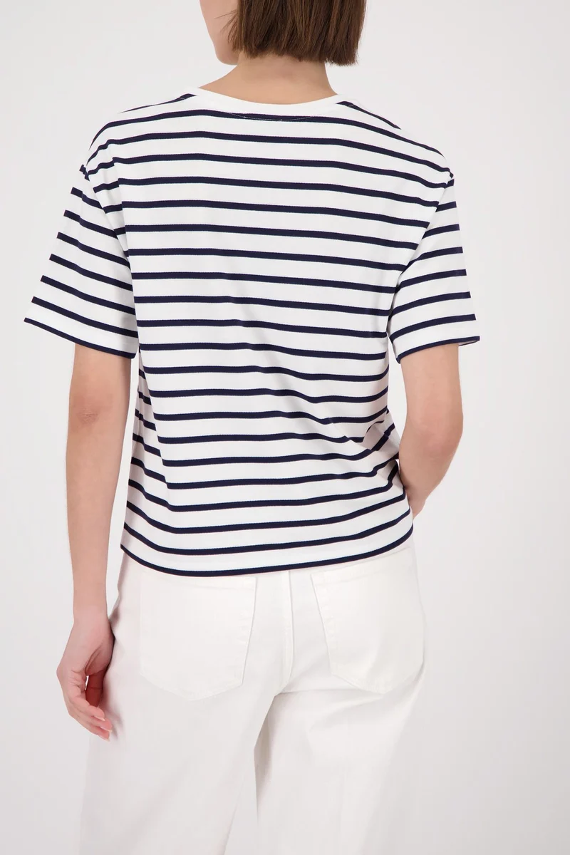T-Shirt, marine ringel