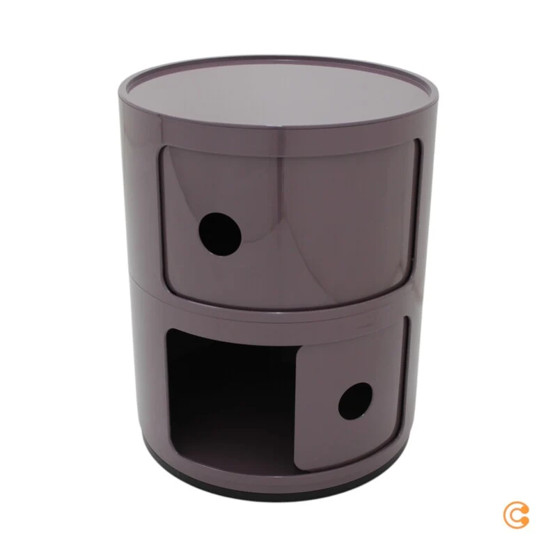 B-Ware Kartell Componibili 4966 lila Bürocontainer Container Kunststoff