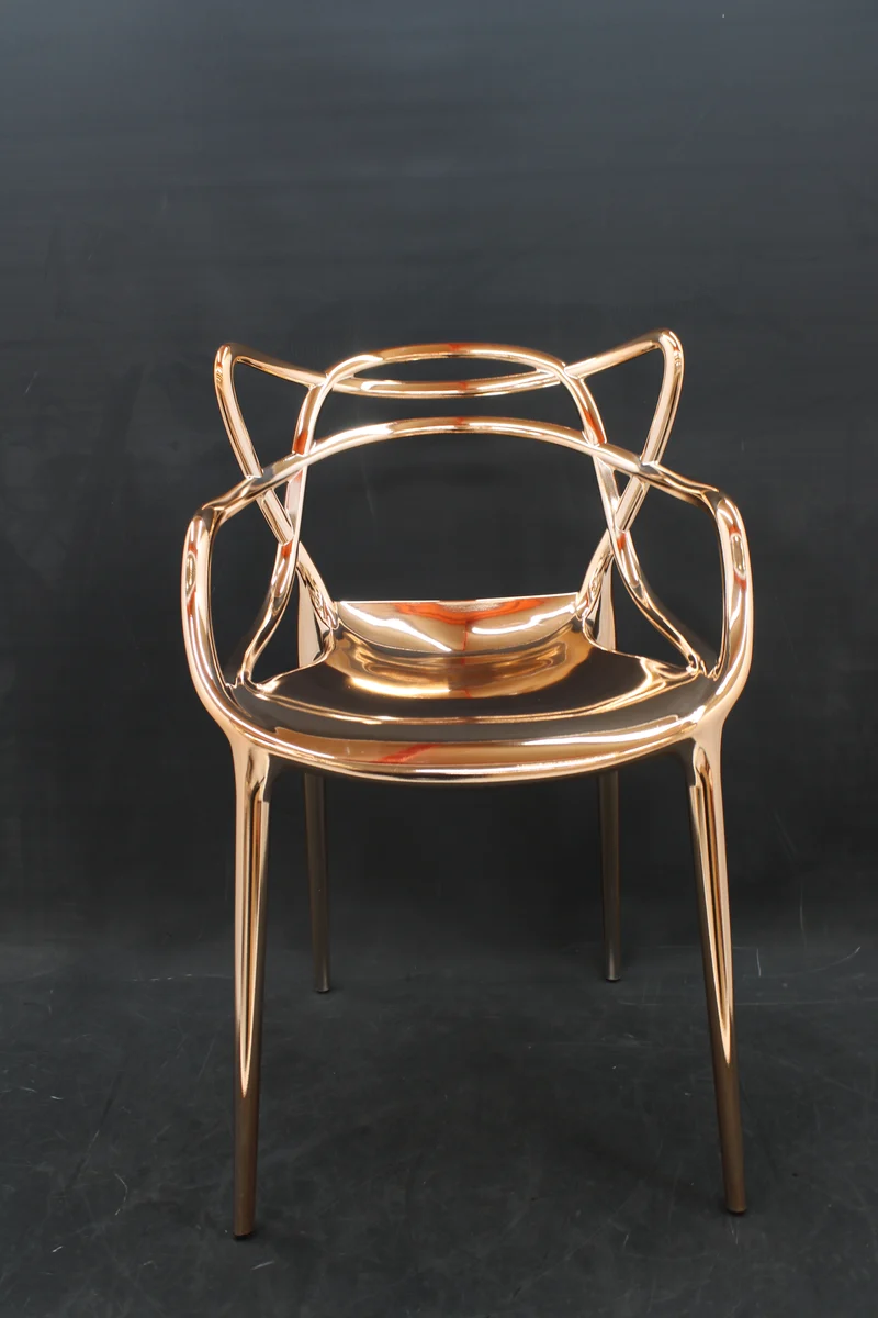 B-Ware Kartell Masters Metallic Armlehnstuhl Stuhl Esszimmerstuhl Gold SIEHE TEXT/FOTO