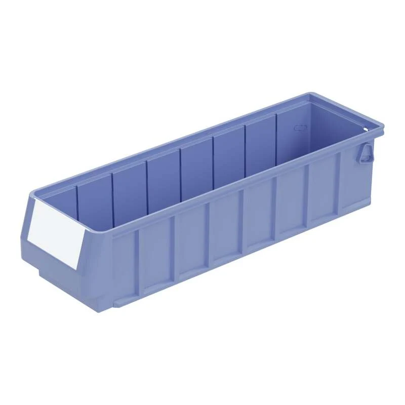 B-Ware Bito Regalkasten RK4109 Lagerbox 2,7l taubenblau 16 Stück Etikett 400x117x90mm