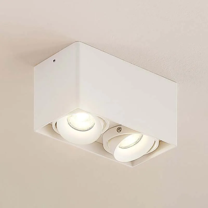 B-Ware Arcchio Downlight Kubika LED Deckenlampe dimmbar 2-flg weiß Aluminium 19cm
