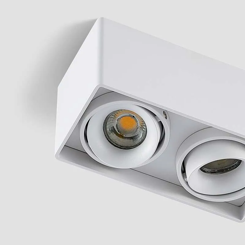 B-Ware Arcchio Downlight Kubika LED Deckenlampe dimmbar 2-flg weiß Aluminium 19cm