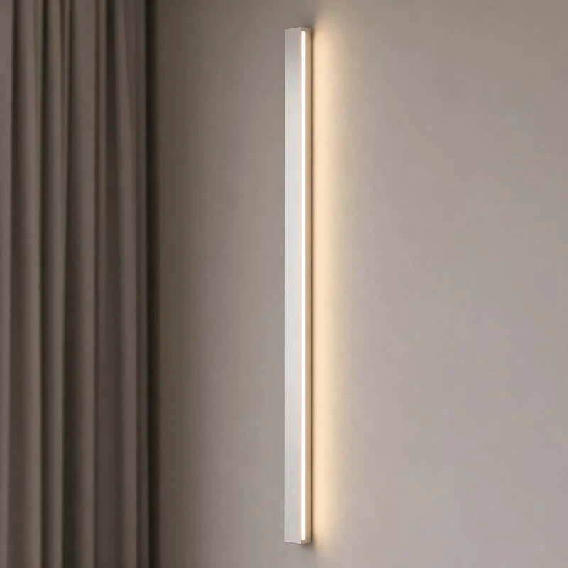 B-Ware Lucande Wandleuchte Kinsley LED dimmbar 90cm nickel weiß 3100 Lumen CCT 1340
