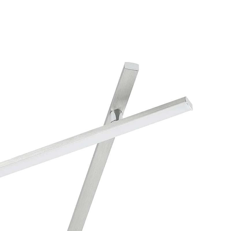B-Ware Lindby Deckenleuchte Kerem LED Lampe dimmbar nickel 345cm 2300 Lumen warmweiß