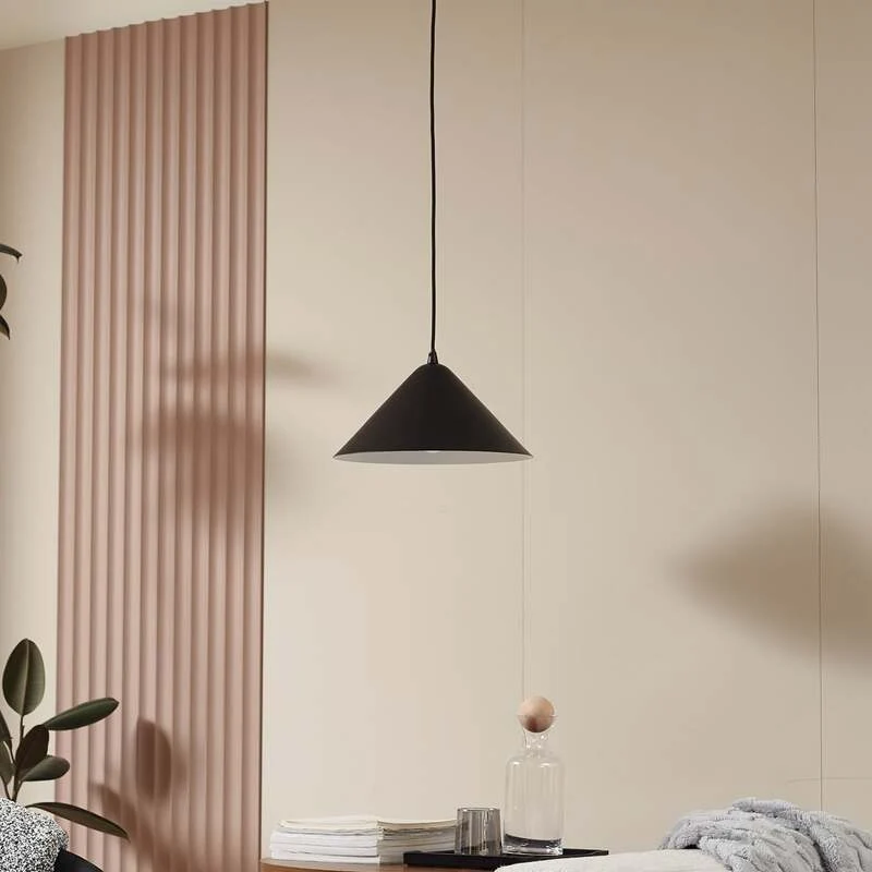 B-Ware Lindby Hängeleuchte Clarine LED Pendelleuchte Lampe dimmbar schwarz Ø32cm