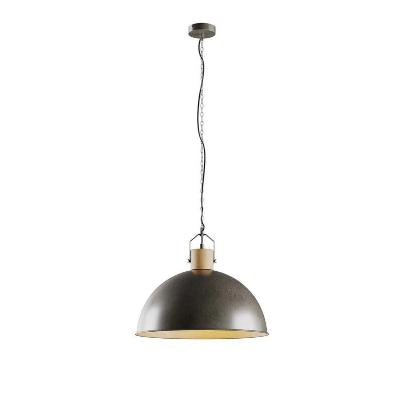 B-Ware Lindby Hängeleuchte Holgar LED Pendelleuchte Lampe dimmbar grün Ø45cm Holz