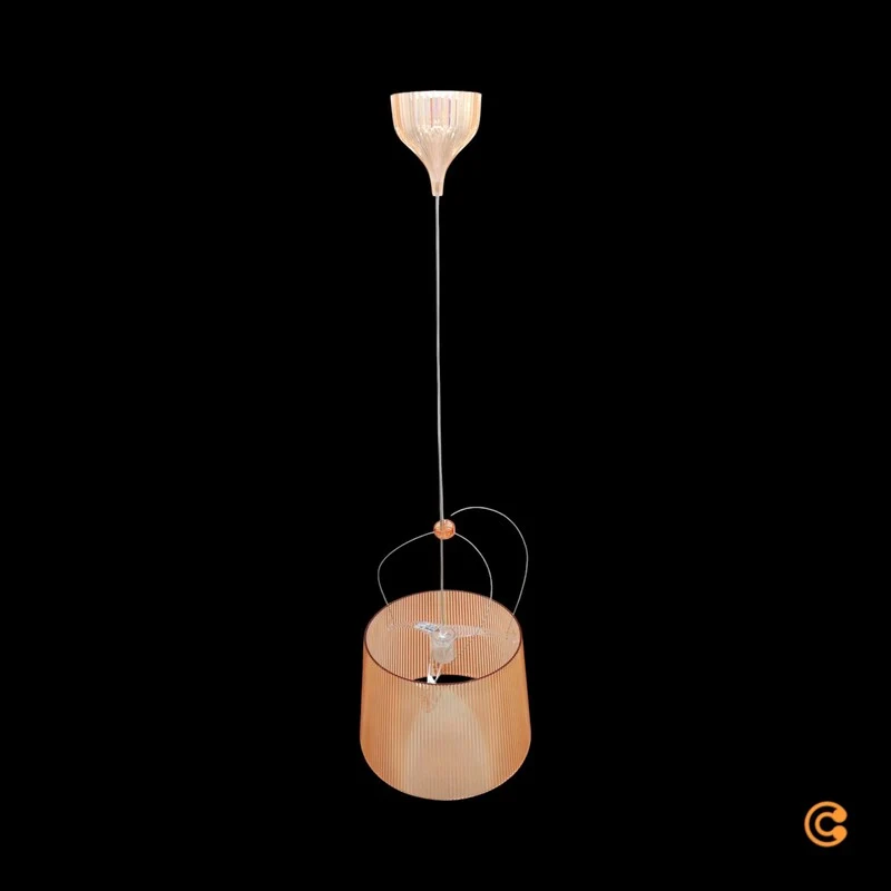 B-Ware Kartell Pendelleuchte Hängeleuchte Lampe Gé rose Laviani Kunststoff E27 LED 37cm