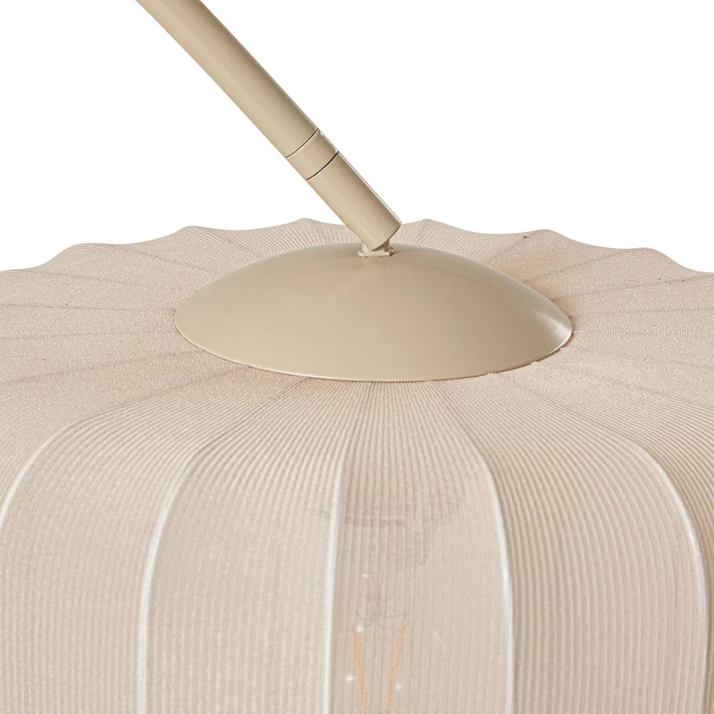 B-Ware Lindby Bogenleuchte Stehlampe Helin beige Textil Höhe 198,5cm SIEHE TEXT/FOTO