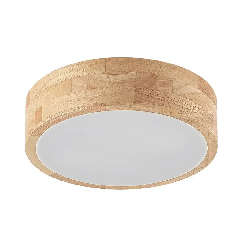 B-Ware Lindby Tanju Deckenlampe Deckenlampe Leuchte Eichenholz Ø30cm SIEHE TEXT/FOTO