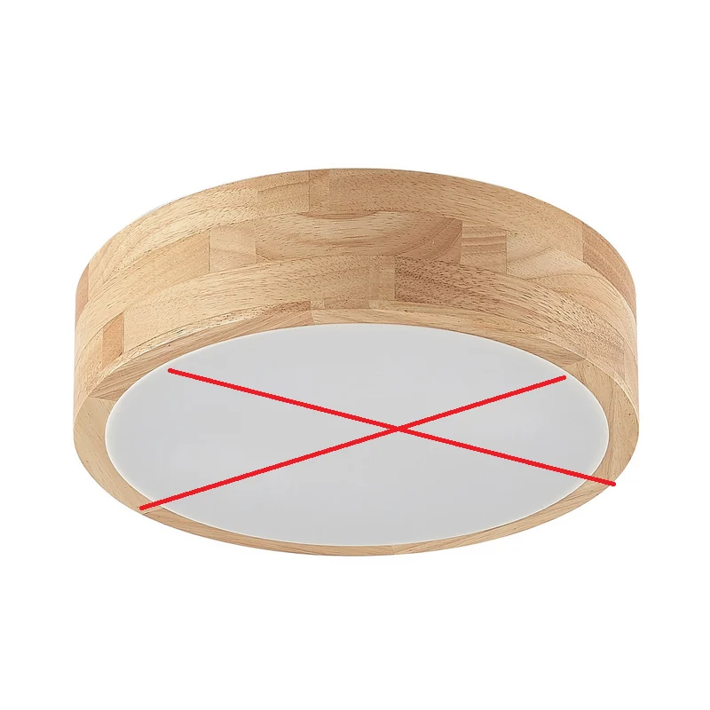 B-Ware Lindby Tanju Deckenlampe Deckenlampe Leuchte Eichenholz Ø30cm SIEHE TEXT/FOTO