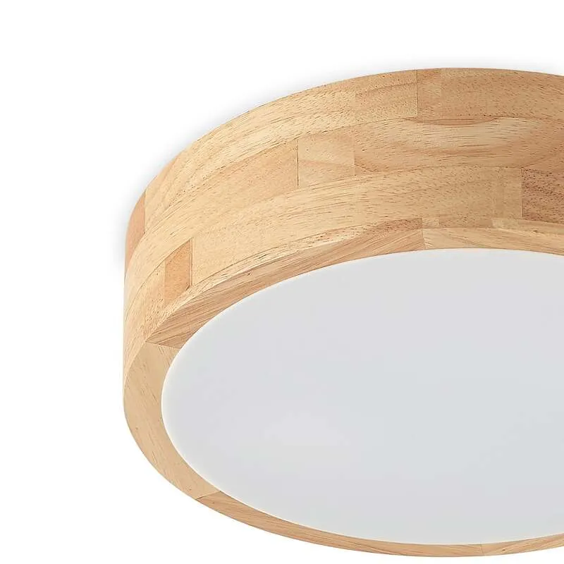 B-Ware Lindby Tanju Deckenlampe Deckenlampe Leuchte Eichenholz Ø30cm SIEHE TEXT/FOTO