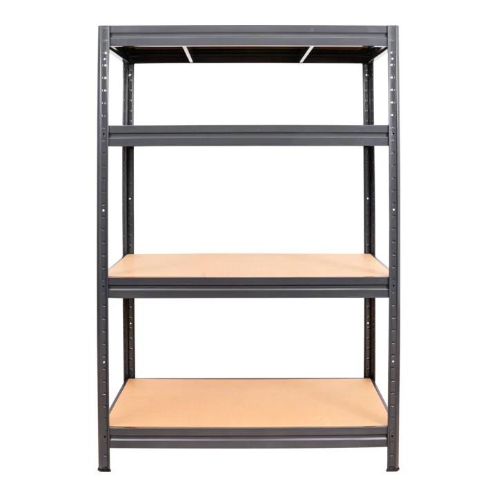 B-Ware STIER Fachbodenregal Regal Schwerlastregal 600kg 1770x1600x600mm Graphitgrau