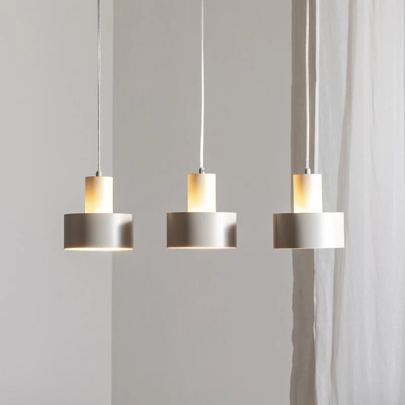 B-Ware Hängeleuchte Rif 3 Hängeleuchte Pendellampe taupe linear Stahl SIEHE TEXT/FOTO