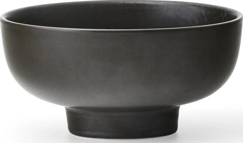 B-Ware Audo New Norm Schüssel auf Fuß Bowl Servierschale Tonschale Ø12cm dark glazed