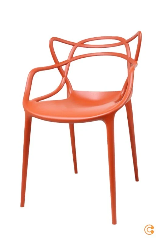 B-Ware Kartell Masters Armlehnstuhl Gartenstuhl Stuhl Lehnstuhl rostrot 53.5x83x55cm