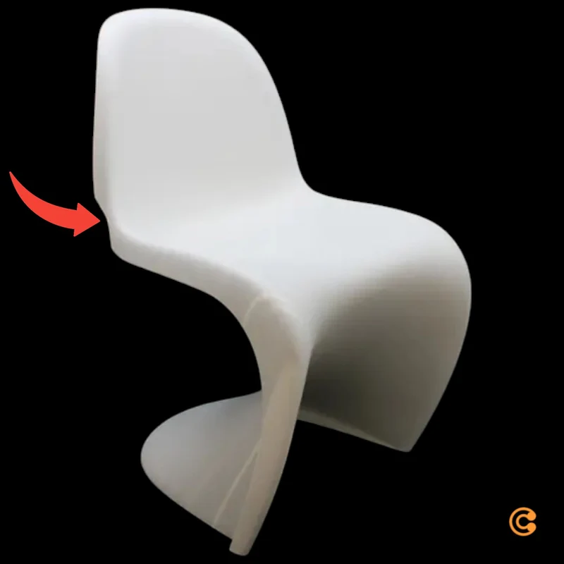 B-Ware Vitra Panton Chair Gartenstuhl Esszimmerstuhl Stuhl weiß SIEHE TEXT/FOTO