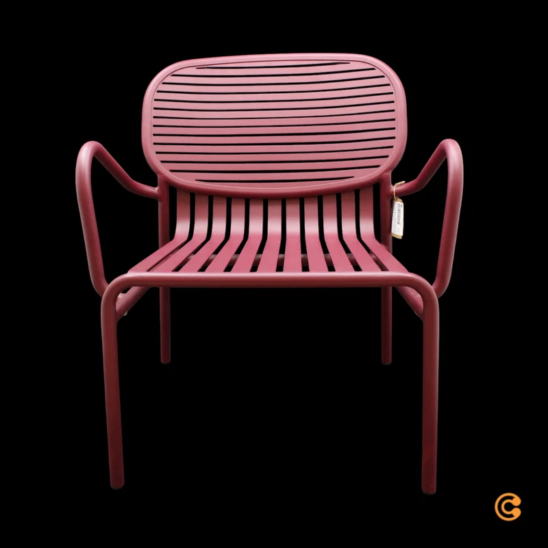 B-Ware Petite Friture Sessel Stuhl Week End Outdoor Aluminium Bordeaux Gartenmöbel