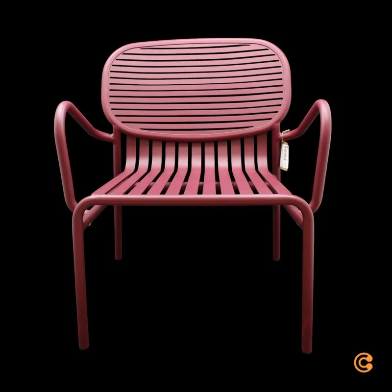 B-Ware Petite Friture Sessel Stuhl Week End Outdoor Aluminium Bordeaux Gartenmöbel