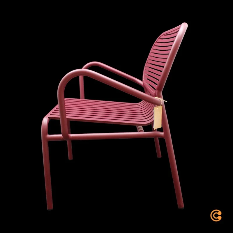 B-Ware Petite Friture Sessel Stuhl Week End Outdoor Aluminium Bordeaux Gartenmöbel