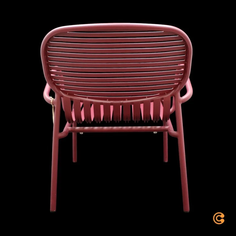 B-Ware Petite Friture Sessel Stuhl Week End Outdoor Aluminium Bordeaux Gartenmöbel